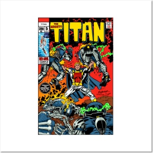 Retro The Mighty Titan #5 cover by Rich Buckler! Posters and Art